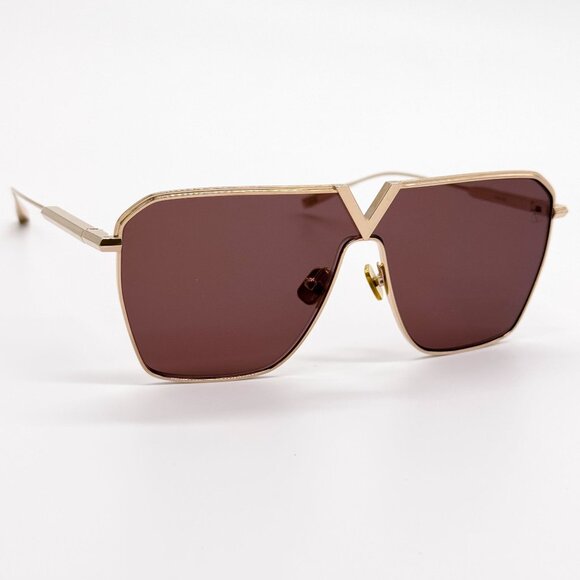 NEW VALENTINO SUNGLASSES UNISEX GOLD V-GOLDSHIELD VLS-137B EYEWEAR VALENTINO main image 9